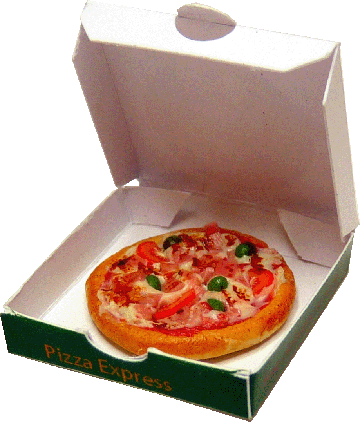 Pizza in Delivery Box
